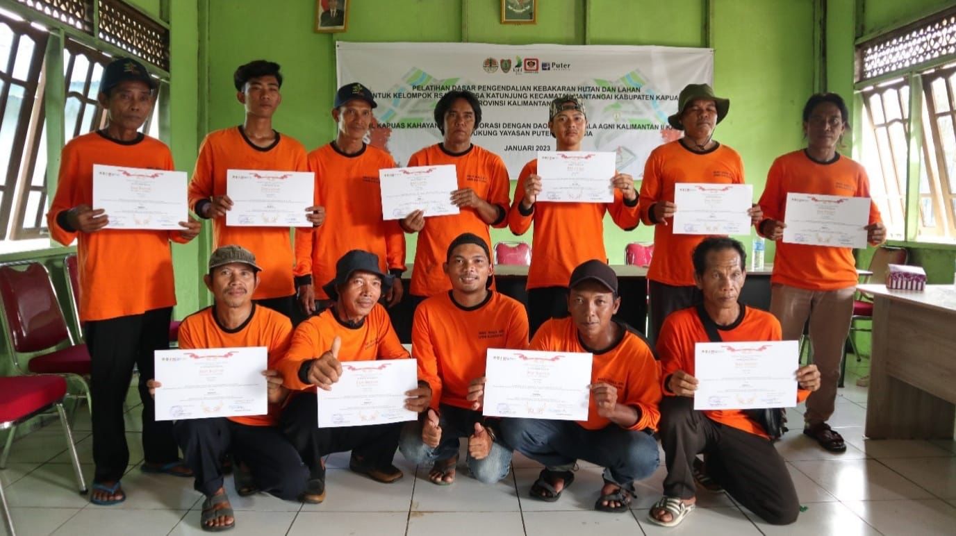 Read more about the article KPHL Kapuas-Kahayan bersama Stakeholder Terkait Gelar Latsar Pencegahan Karhutla Gambut bagi MPA Desa Katimpun dan Katunjung